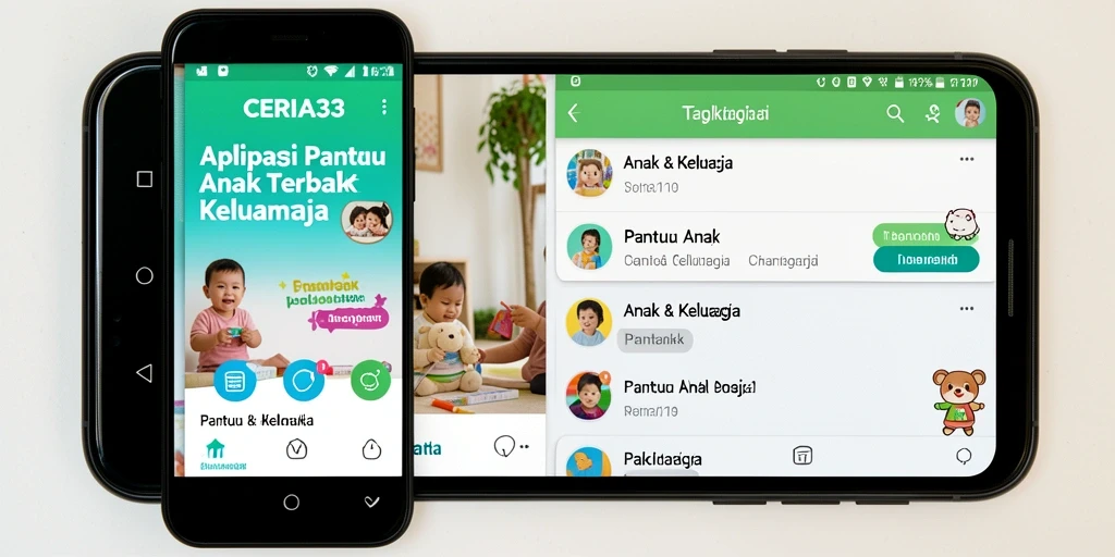 Antarmuka user-friendly CERIA33 untuk memantau anak.
