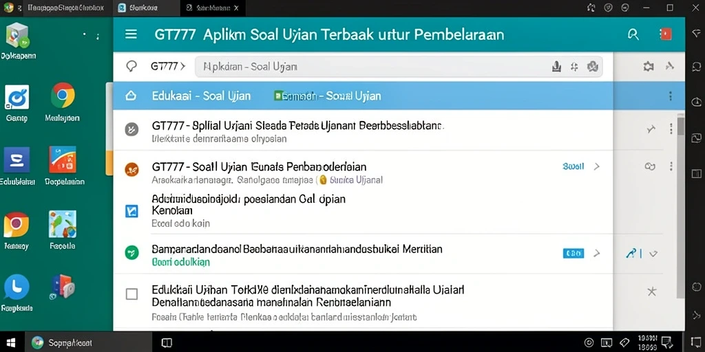Antarmuka aplikasi GT777 yang menarik dan informatif.