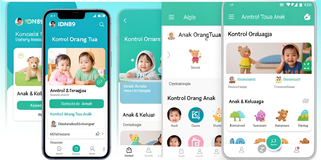 Tampilan antarmuka IDN89 yang mudah digunakan untuk kontrol orang tua.