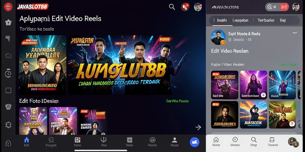 Antarmuka user-friendly JAVASLOT88 untuk edit video Reels.