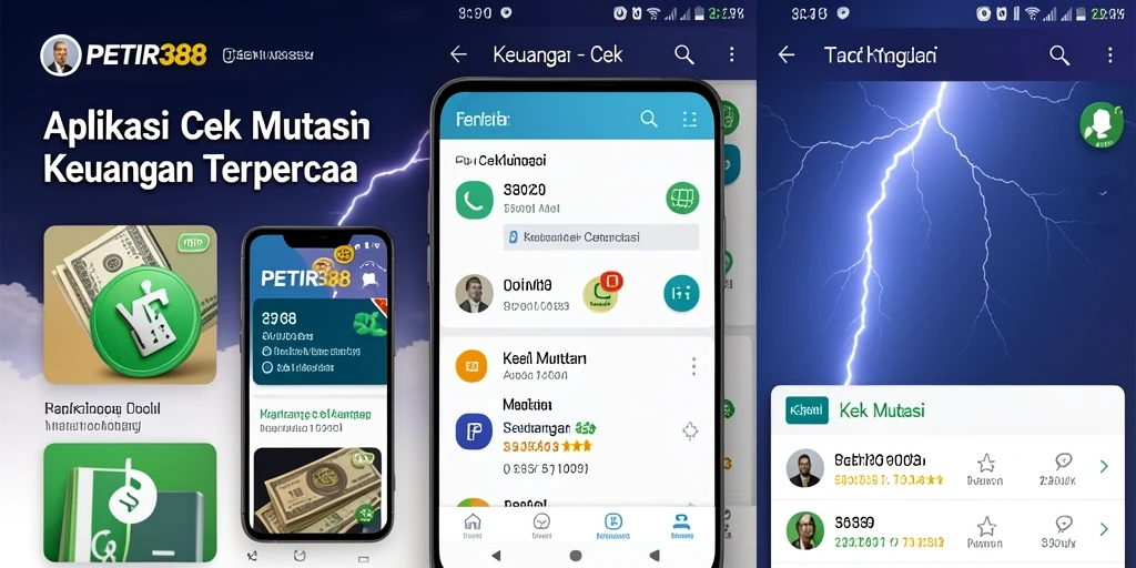 Screenshot utama PETIR388 menampilkan antarmuka cek mutasi yang informatif.