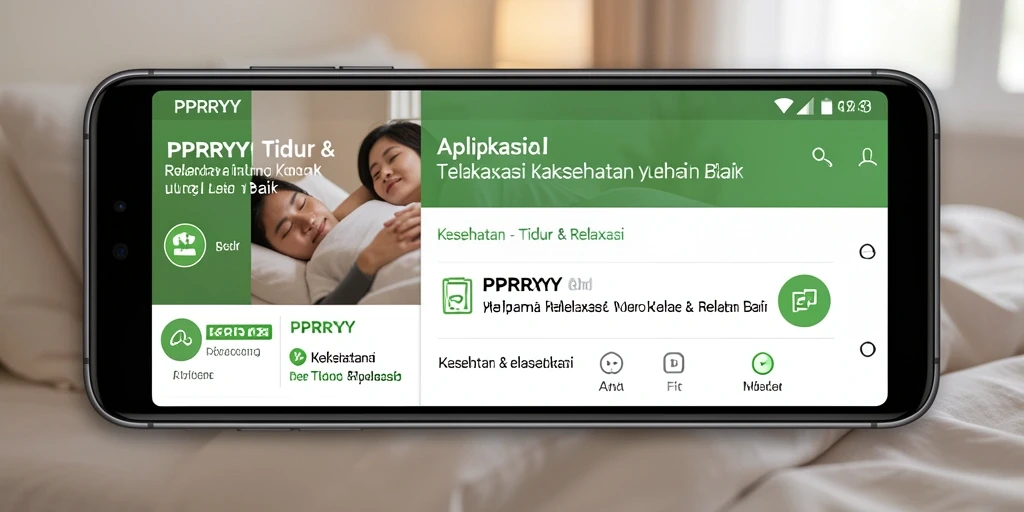 Antarmuka pengguna PPRRYY yang sederhana dan menenangkan.